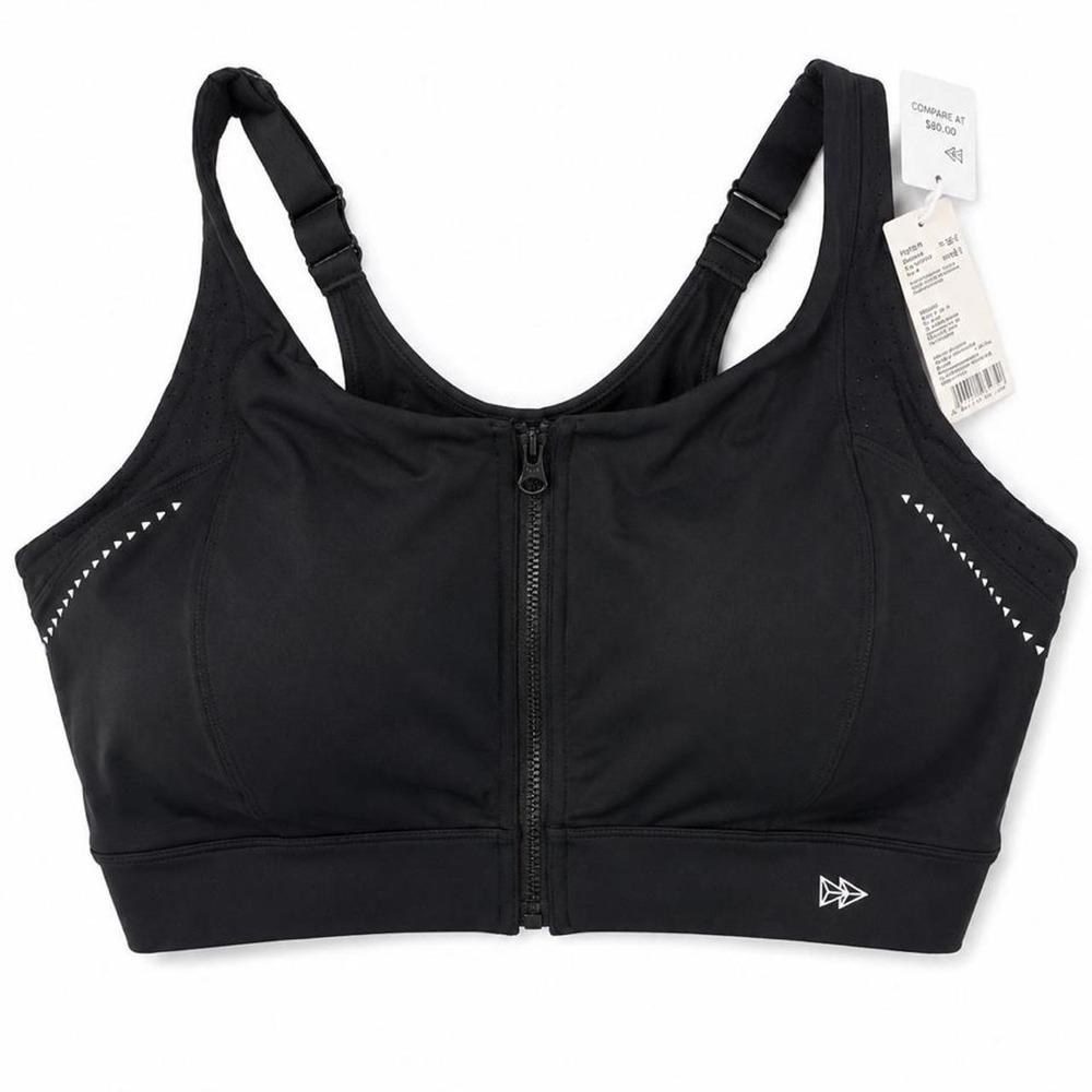 Yvette High Impact Sports Bra – Black – NWT – Size 3XL+